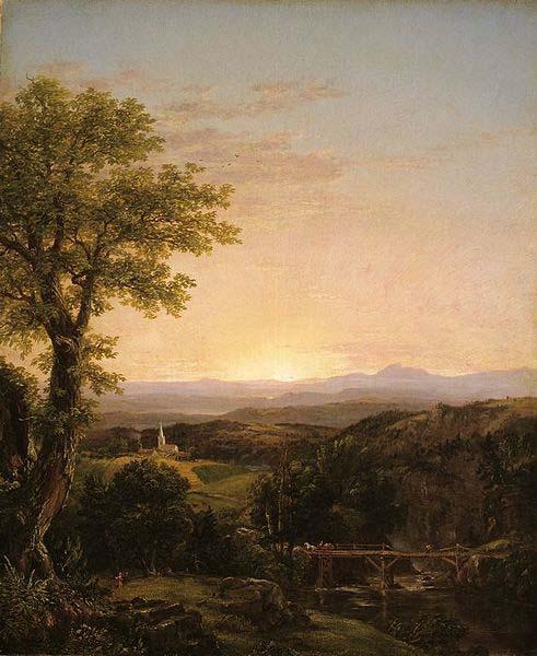 Thomas Cole New England Scenery oil painting image